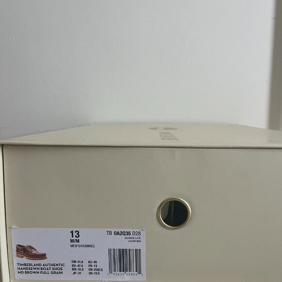 Timberland x Aime Leon Dore Handsewn Boat Shoes Brown Size 13 New with Box